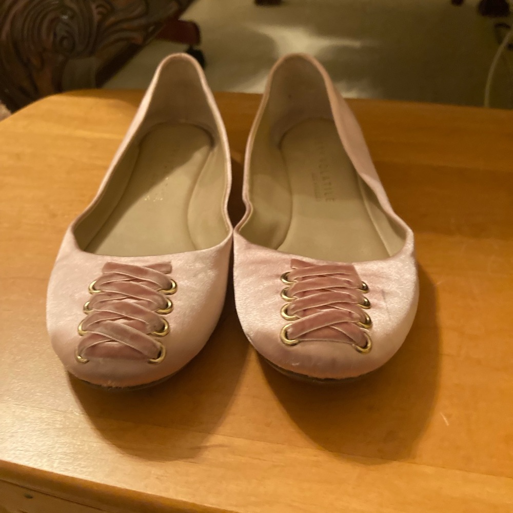 Pink ballet flats